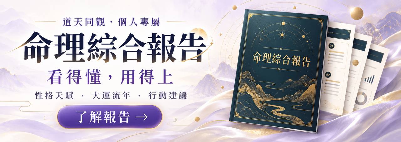 道天同觀 · 個人專屬｜命理綜合報告｜看得懂，用得上｜了解報告